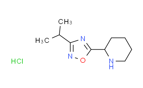 CAS No. 1185295-14-0, 2-(3-isopropyl-1,2,4-oxadiazol-5-yl)piperidine hydrochloride
