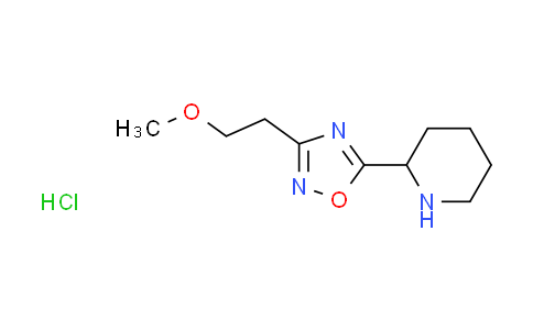 CAS No. 1185301-27-2, 2-[3-(2-methoxyethyl)-1,2,4-oxadiazol-5-yl]piperidine hydrochloride