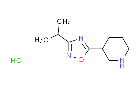 CAS No. 1185296-16-5, 3-(3-isopropyl-1,2,4-oxadiazol-5-yl)piperidine hydrochloride