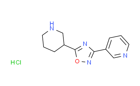 CAS No. 1185296-23-4, 3-[5-(3-piperidinyl)-1,2,4-oxadiazol-3-yl]pyridine hydrochloride