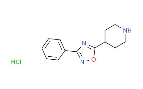 CAS No. 614731-49-6, 4-(3-phenyl-1,2,4-oxadiazol-5-yl)piperidine hydrochloride