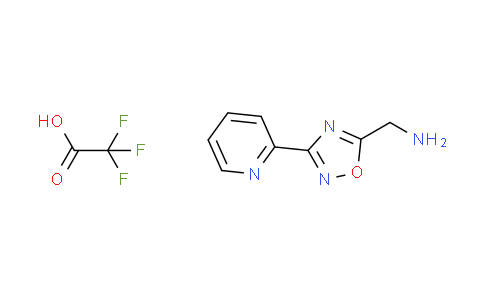 CAS No. 1255717-30-6, {[3-(2-pyridinyl)-1,2,4-oxadiazol-5-yl]methyl}amine trifluoroacetate