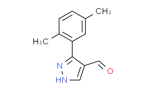 CAS No. 720696-71-9, 3-(2,5-dimethylphenyl)-1H-pyrazole-4-carbaldehyde