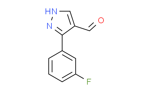 CAS No. 161398-15-8, 3-(3-fluorophenyl)-1H-pyrazole-4-carbaldehyde