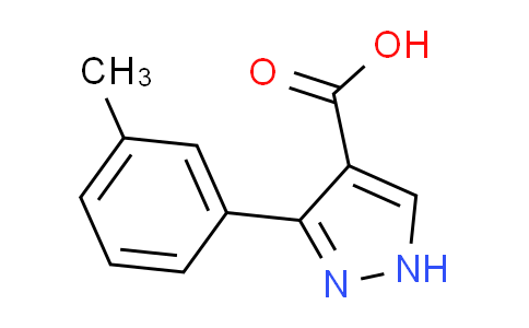 CAS No. 879996-72-2, 3-(3-methylphenyl)-1H-pyrazole-4-carboxylic acid