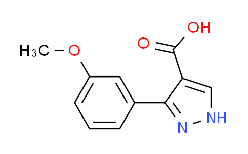 CAS No. 879996-71-1, 3-(3-methoxyphenyl)-1H-pyrazole-4-carboxylic acid