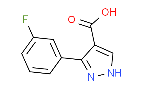 CAS No. 879996-69-7, 3-(3-fluorophenyl)-1H-pyrazole-4-carboxylic acid