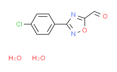 CAS No. 1609403-15-7, 3-(4-chlorophenyl)-1,2,4-oxadiazole-5-carbaldehyde dihydrate