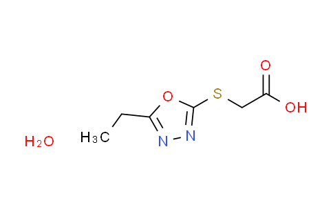 CAS No. 1609404-21-8, [(5-ethyl-1,3,4-oxadiazol-2-yl)thio]acetic acid hydrate