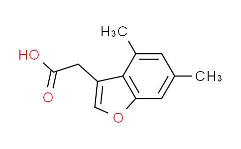 CAS No. 539807-37-9, (4,6-dimethyl-1-benzofuran-3-yl)acetic acid