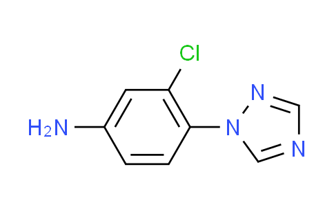 CAS No. 856452-74-9, 3-chloro-4-(1H-1,2,4-triazol-1-yl)aniline