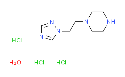 CAS No. 915922-87-1, 1-[2-(1H-1,2,4-triazol-1-yl)ethyl]piperazine trihydrochloride hydrate