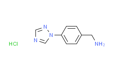 CAS No. 1107633-38-4, [4-(1H-1,2,4-triazol-1-yl)benzyl]amine hydrochloride