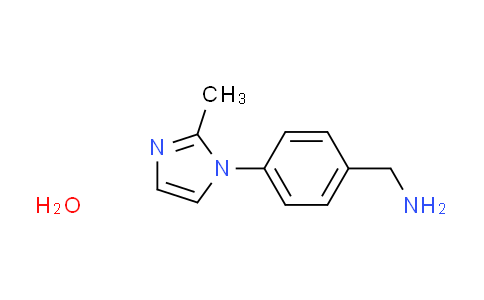 CAS No. 1185565-15-4, [4-(2-methyl-1H-imidazol-1-yl)benzyl]amine hydrate