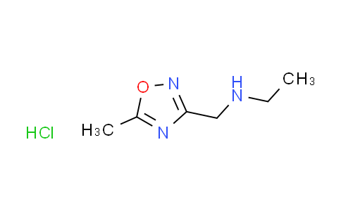 CAS No. 1609395-49-4, N-[(5-methyl-1,2,4-oxadiazol-3-yl)methyl]ethanamine hydrochloride