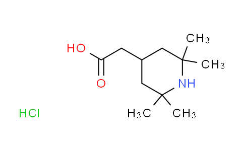 CAS No. 52598-90-0, (2,2,6,6-tetramethyl-4-piperidinyl)acetic acid hydrochloride