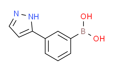 CAS No. 1100095-25-7, [3-(1H-pyrazol-5-yl)phenyl]boronic acid