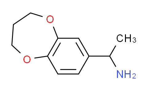 CAS No. 876709-21-6, 1-(3,4-dihydro-2H-1,5-benzodioxepin-7-yl)ethanamine