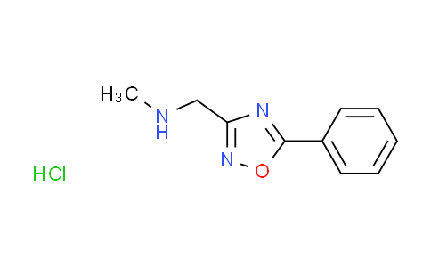 CAS No. 1609407-07-9, N-methyl-1-(5-phenyl-1,2,4-oxadiazol-3-yl)methanamine hydrochloride
