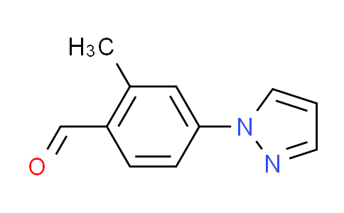 CAS No. 1015845-89-2, 2-methyl-4-(1H-pyrazol-1-yl)benzaldehyde