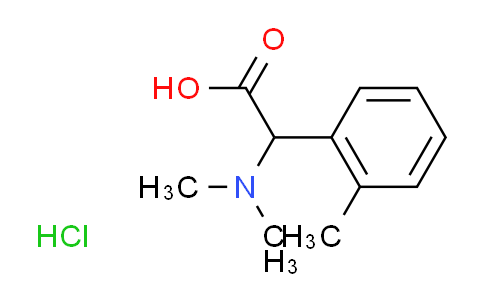 CAS No. 1096586-07-0, (dimethylamino)(2-methylphenyl)acetic acid hydrochloride