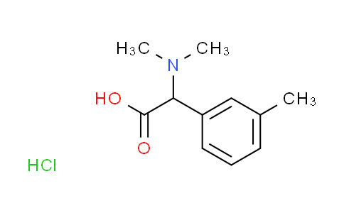 CAS No. 1390653-98-1, (dimethylamino)(3-methylphenyl)acetic acid hydrochloride