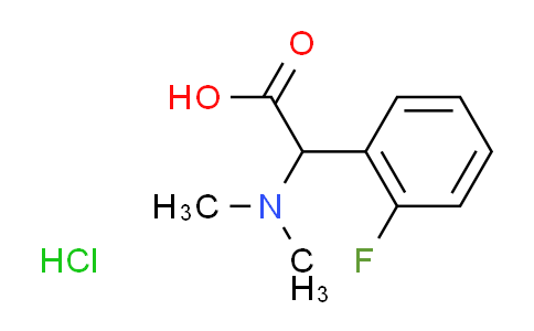 CAS No. 1214854-04-2, (dimethylamino)(2-fluorophenyl)acetic acid hydrochloride