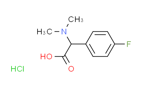CAS No. 1255716-97-2, (dimethylamino)(4-fluorophenyl)acetic acid hydrochloride
