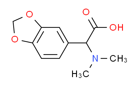 CAS No. 1103977-07-6, 1,3-benzodioxol-5-yl(dimethylamino)acetic acid