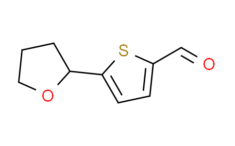 CAS No. 915919-80-1, 5-(tetrahydrofuran-2-yl)thiophene-2-carbaldehyde