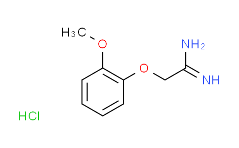 CAS No. 67386-40-7, 2-(2-methoxyphenoxy)ethanimidamide hydrochloride