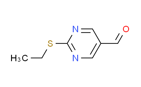 CAS No. 876890-28-7, 2-(ethylthio)pyrimidine-5-carbaldehyde