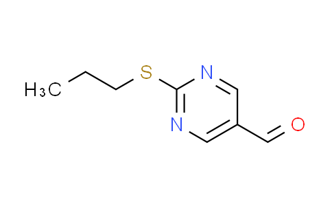 CAS No. 876890-33-4, 2-(propylthio)pyrimidine-5-carbaldehyde