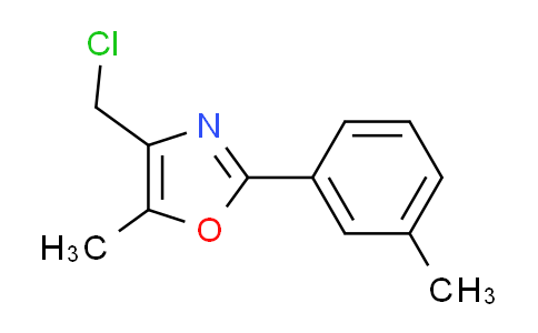 CAS No. 521266-92-2, 4-(chloromethyl)-5-methyl-2-(3-methylphenyl)-1,3-oxazole