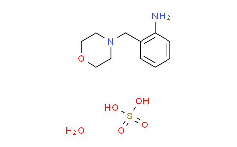 CAS No. 1262983-79-8, 2-(morpholin-4-ylmethyl)aniline sulfate hydrate