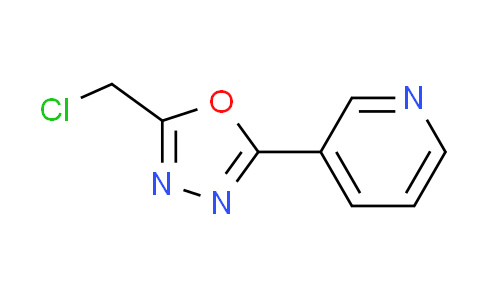 CAS No. 677347-79-4, 3-[5-(chloromethyl)-1,3,4-oxadiazol-2-yl]pyridine