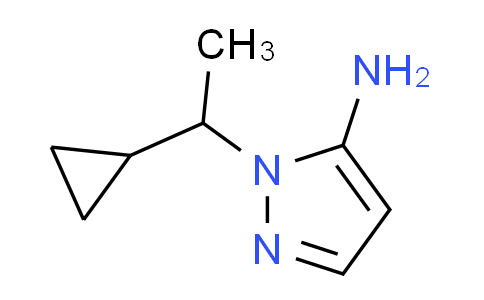 CAS No. 890591-87-4, 1-(1-cyclopropylethyl)-1H-pyrazol-5-amine