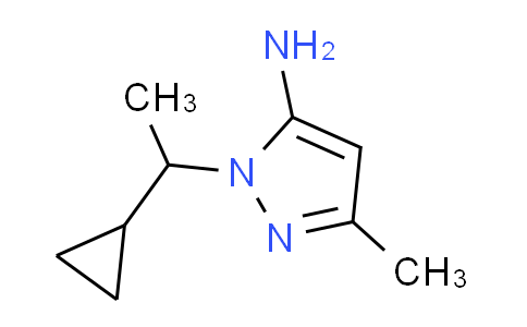 CAS No. 957514-15-7, 1-(1-cyclopropylethyl)-3-methyl-1H-pyrazol-5-amine