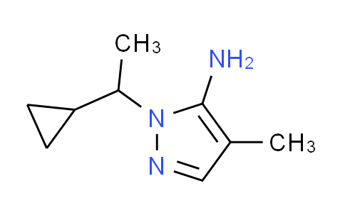 CAS No. 957514-22-6, 1-(1-cyclopropylethyl)-4-methyl-1H-pyrazol-5-amine
