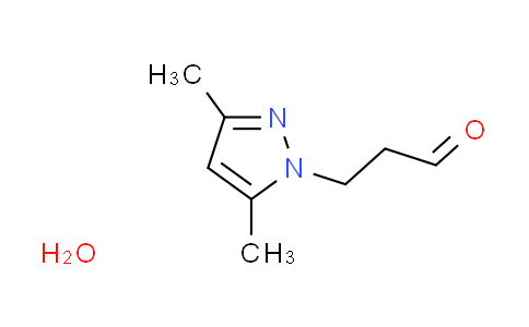 CAS No. 1609400-38-5, 3-(3,5-dimethyl-1H-pyrazol-1-yl)propanal hydrate