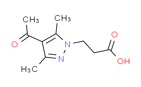 CAS No. 890596-67-5, 3-(4-acetyl-3,5-dimethyl-1H-pyrazol-1-yl)propanoic acid