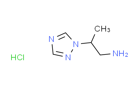 CAS No. 1609404-08-1, [2-(1H-1,2,4-triazol-1-yl)propyl]amine hydrochloride