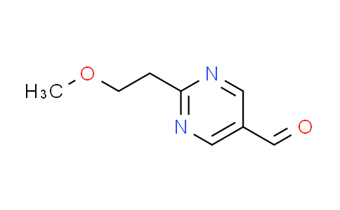 CAS No. 876717-41-8, 2-(2-methoxyethyl)pyrimidine-5-carbaldehyde