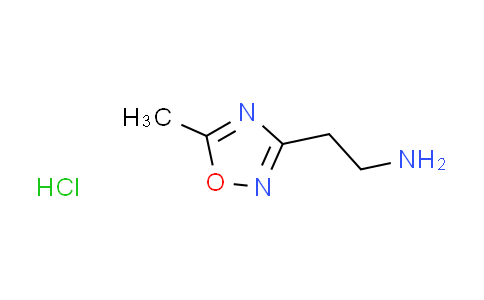 CAS No. 1258652-50-4, [2-(5-methyl-1,2,4-oxadiazol-3-yl)ethyl]amine hydrochloride