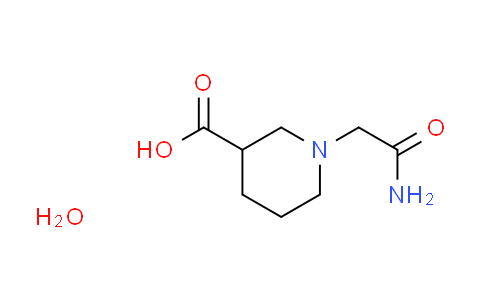 CAS No. 1609395-21-2, 1-(2-amino-2-oxoethyl)-3-piperidinecarboxylic acid hydrate