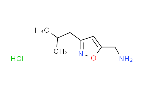 CAS No. 1255717-55-5, [(3-isobutyl-5-isoxazolyl)methyl]amine hydrochloride