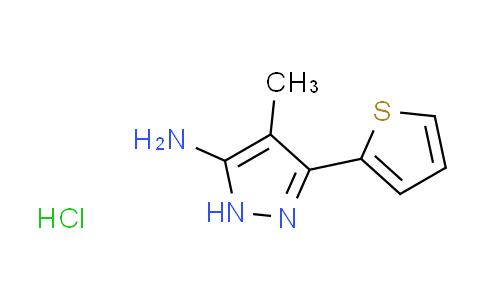 CAS No. 1239692-57-9, 4-methyl-3-(2-thienyl)-1H-pyrazol-5-amine hydrochloride