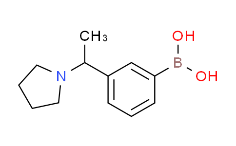 CAS No. 1256355-44-8, [3-(1-pyrrolidin-1-ylethyl)phenyl]boronic acid