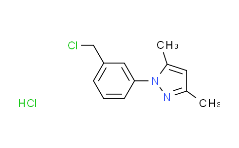 CAS No. 1185298-82-1, 1-[3-(chloromethyl)phenyl]-3,5-dimethyl-1H-pyrazole hydrochloride