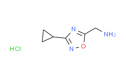 CAS No. 1210232-48-6, [(3-cyclopropyl-1,2,4-oxadiazol-5-yl)methyl]amine hydrochloride